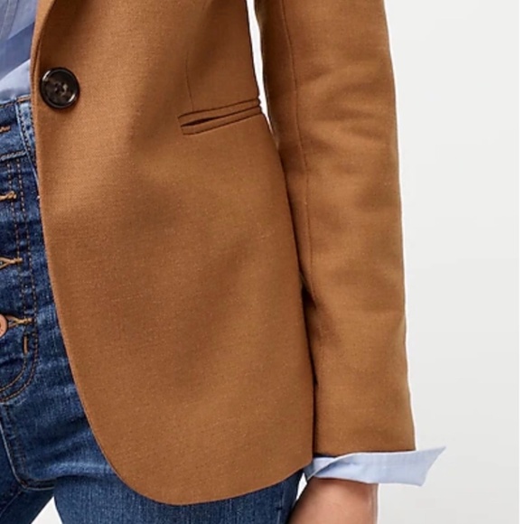 Parke blazer in wool flannel In Hthr Caramel size 8 - Picture 6 of 7